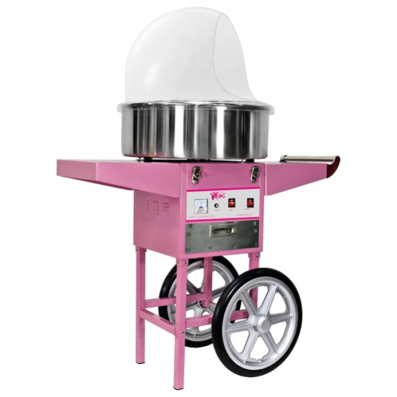 Апарат для солодкої вати із візком ZUVER CandyCart Німеччина 1080W оберти мідним двигуном 