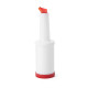 Диспенсер для бару – з 2 частин, 0,8 л – червоний 557600 Hendi PP (Polypropylene);PS (Polystyrene)