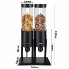 Диспенсер для мюслі - подвійний - Ø 12 cm GGM Gastro MUSPDG2