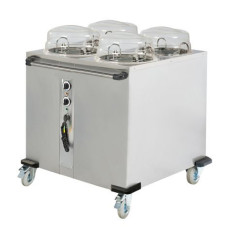 Диспенсер для тарілок з підігрівом – на 4 x 50 тарілок GGM Gastro TSBC450
