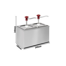 Дозатор соусу 2x 2 л GGM Gastro GSEK22#SET