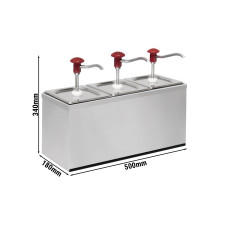 Дозатор соусу 3x 2 л GGM Gastro GSEK23#SET