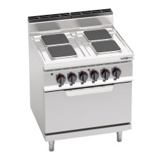 Електрична плита з 4 конфорками, прямокутна. GGM Gastro EHB879H+EB8S