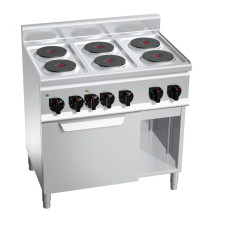 Електроплита із 6 конфорками, кругл. GGM Gastro EHB969C+EB3U