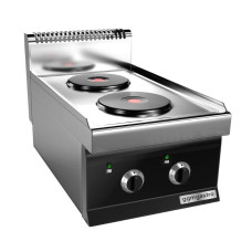 Електроплита з 2 конфорками, кругл. (5,2 кВт) GGM Gastro EHK473E