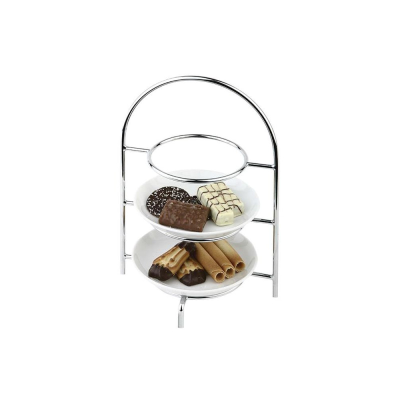 Етажерка для 3 тарілок x Ø275 мм, 290x200x440 мм 425473 Hendi Chrome-plated