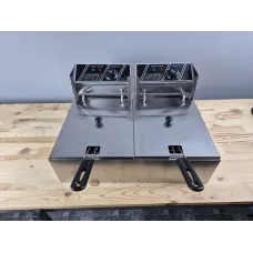 Фритюрница фритюр двойная электрическая профессиональная Vektor SZ82 (6 + 6 л)