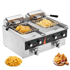 Фритюрниця VEVOR 5,9Lx2 3000Wx2