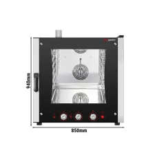 Газова конвекційна піч 6 x GN 1/1 та EN 40 x 60 см GGM Gastro HGB611-46