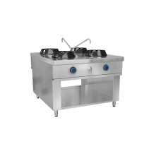 Газова плита Вок - з 4 конфорками - 56 кВт GGM Gastro GWHN1018