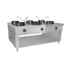Газова плита Вок - з 6 конфорками - 84 кВт GGM Gastro GWHN1518