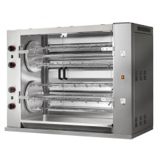 Газовий гриль для курки з 8 рожна на 48 тушок курки GGM Gastro HGGM484