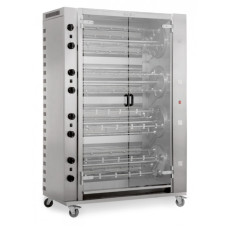 Газовий гриль для курки з 16 рожна на 96 тушок GGM Gastro HGGM1696