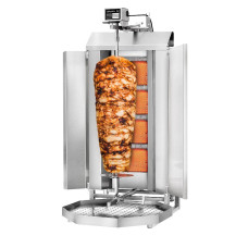Гриль для кебабу 4 пальники макс. 60 кг GGM Gastro DUK4-EN-SB-N