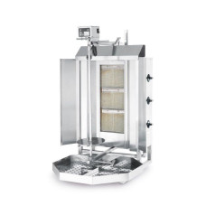 Гриль для шаурми Profi Line, газовий - 3 пальники 143087 Hendi Stainless steel