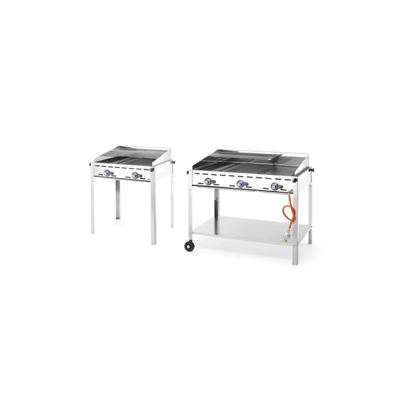 Гриль газовий Green Fire Profi Line - 3 пальники, 1078x612x(H)825 мм, 17,4 кВт 149591 Hendi 18/0 Stainless steel