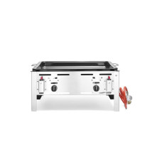 Сковорода газова Bake Master MAXI GN2/1 - настільна, 9.2кВт, 650x540x300(H) мм 154618 Hendi 18/0 Stainless steel