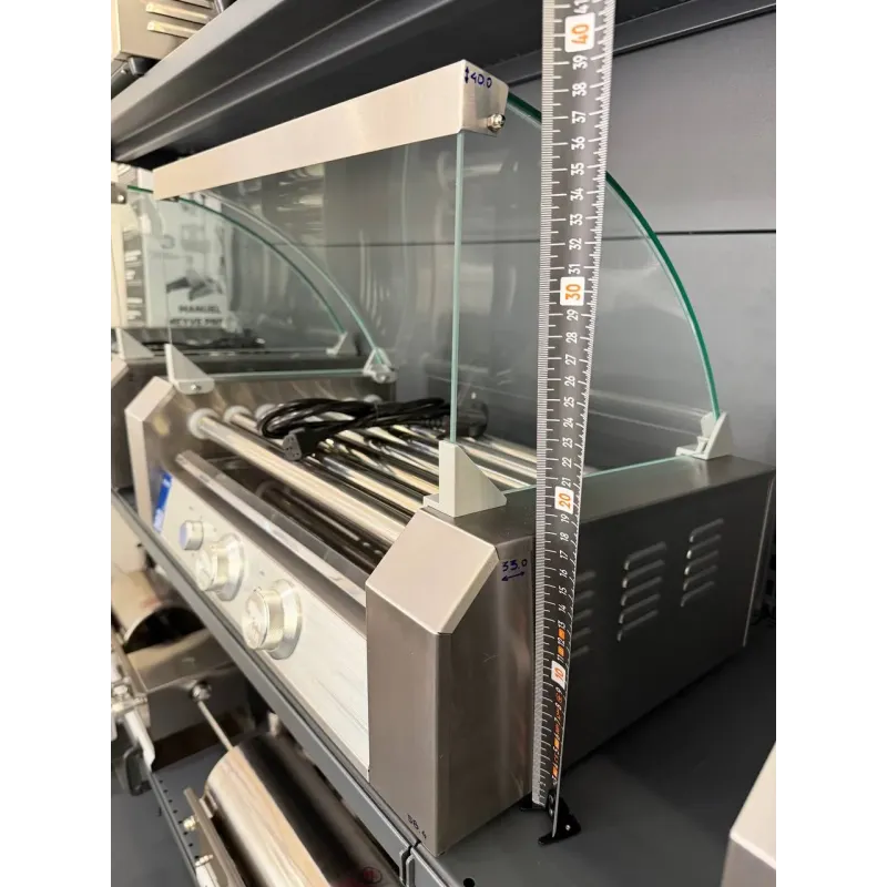 Гриль роликовий ZUVER Berlin Lux R2-7G із захисним склом 1050W