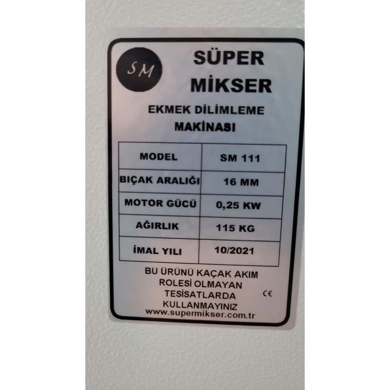 Хліборізка промислова професійна Super Mikser SM111 (Туреччина)
