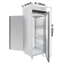 Холодильна шафа 700 літрів кількість дверей 2 GGM Gastro KSF700T2