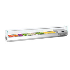 Холодильна вітрина 2300x353мм - 11x GN 1/4 PREMIUM PLUS GGM Gastro AGI233