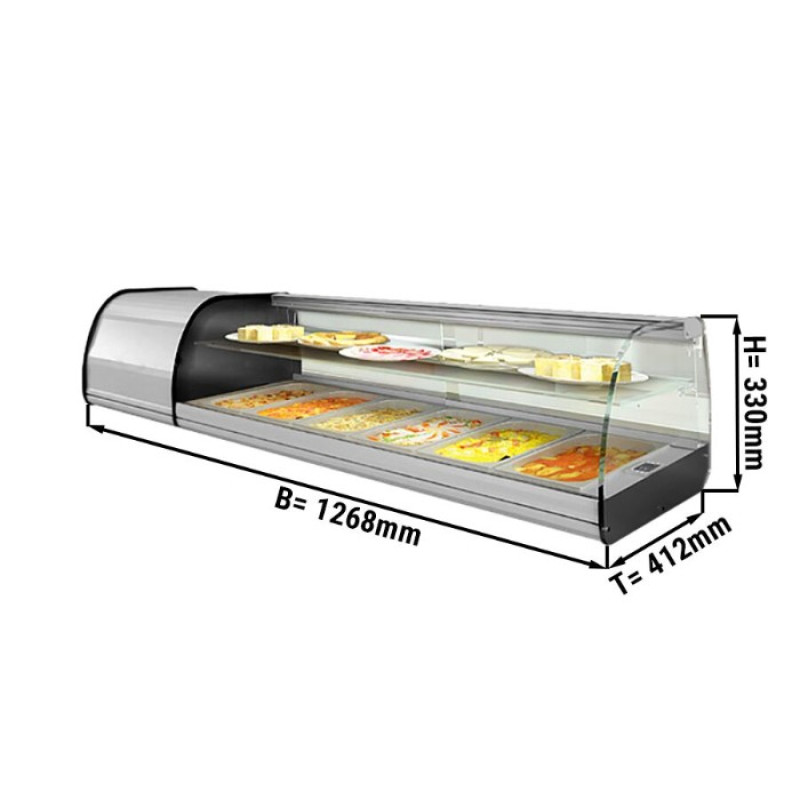 Холодильна вітрина Tapas - 4 x GN 1/3 GGM Gastro ATAI134Z