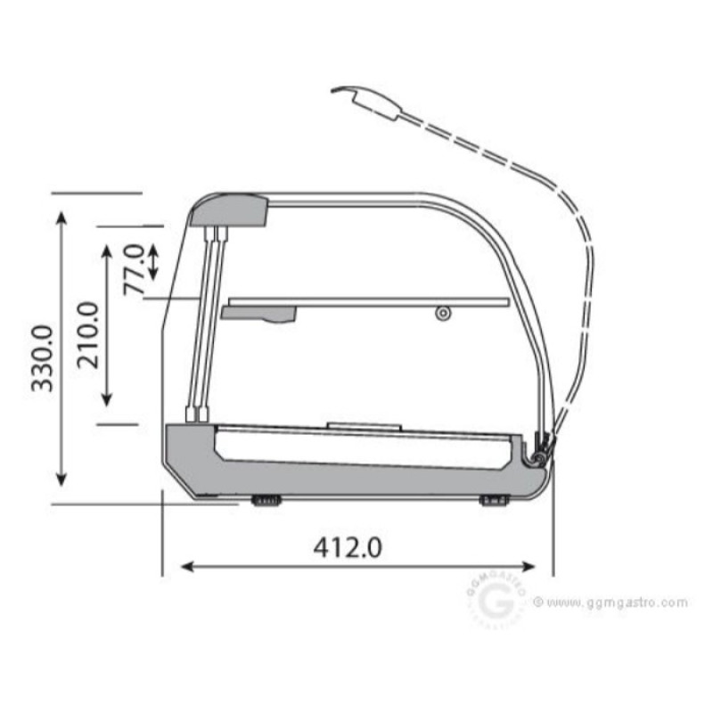 Холодильна вітрина Tapas - 6 x GN 1/3 GGM Gastro ATAI164Z