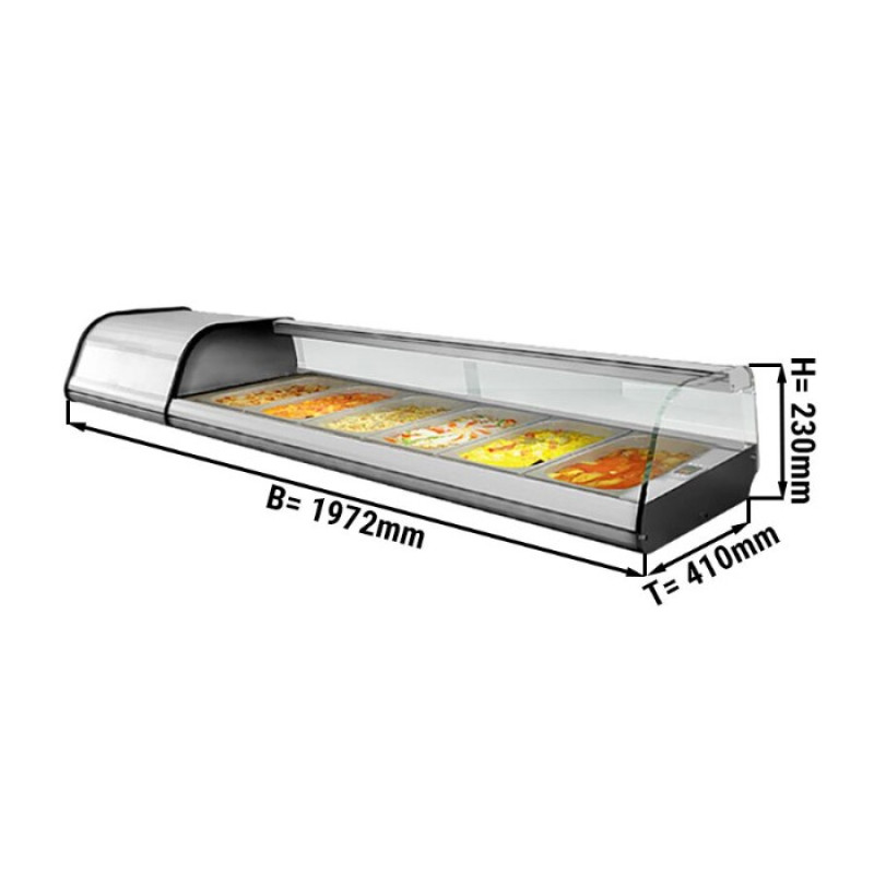 Холодильна вітрина Tapas - 8 x GN 1/3 GGM Gastro ATAI204
