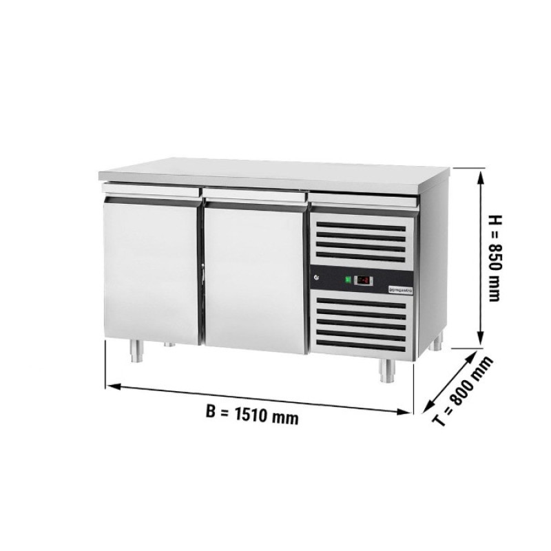 Холодильний стіл для кондитерських виробів PREMIUM - 1.5 x 0.8 m GGM Gastro BKJ158ND