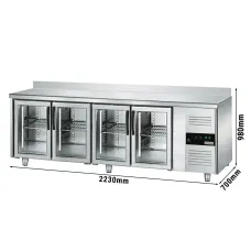 Холодильний стіл для напоїв PREMIUM - 2,2 x 0,7 m GGM Gastro KTS227AND#4G