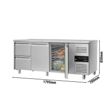 Холодильний стіл ЕСО - 1,8 x 0,7 m 2 висув.секції GGM Gastro KTS187ND
