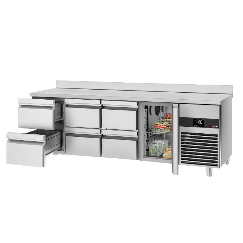 Холодильний стіл GGM Gastro KTF227AND-EF#1T#6S