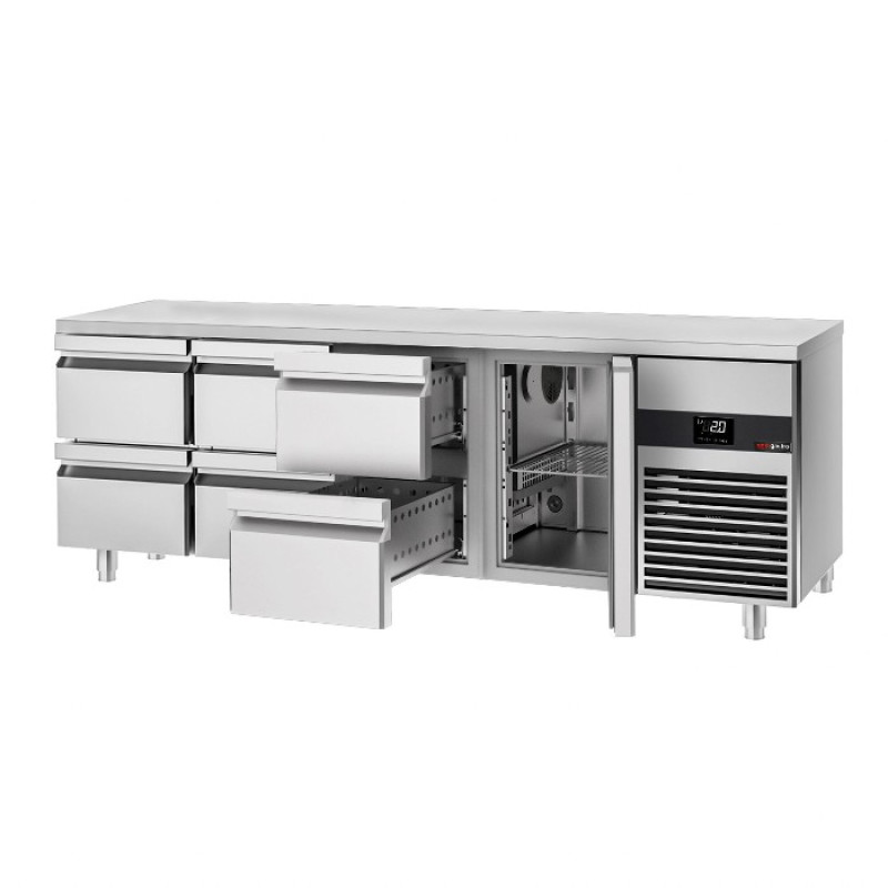 Холодильний стіл GGM Gastro KTF227ND-EF#1T#6S