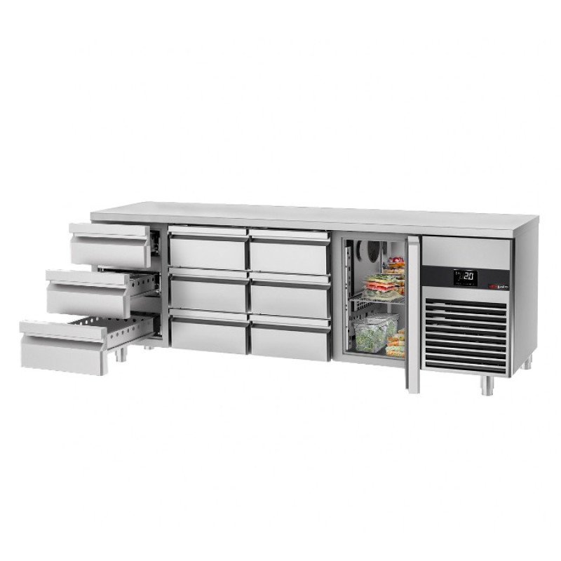 Холодильний стіл GGM Gastro KTF227ND-EF#1T#9S