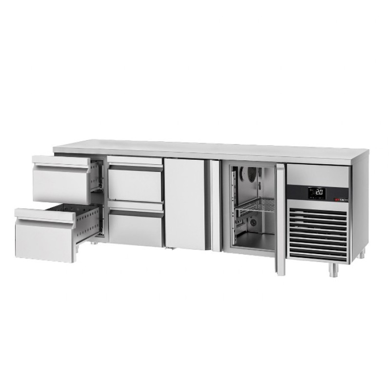 Холодильний стіл GGM Gastro KTF227ND-EF#2T#4S