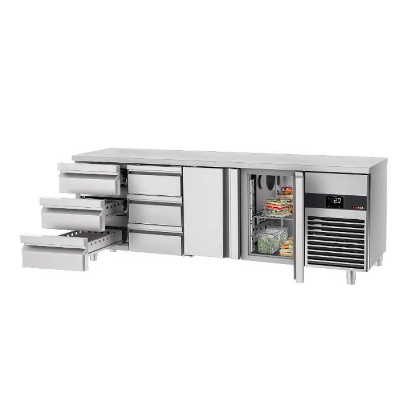 Холодильний стіл GGM Gastro KTF227ND-EF#2T#6S