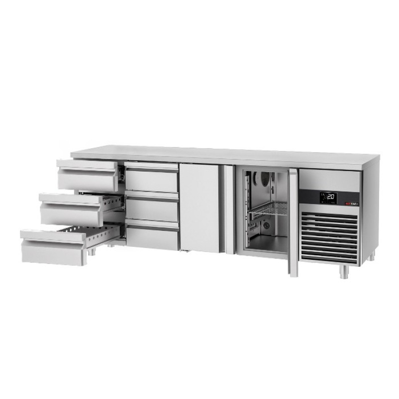 Холодильний стіл GGM Gastro KTF227ND-EF#2T#6S
