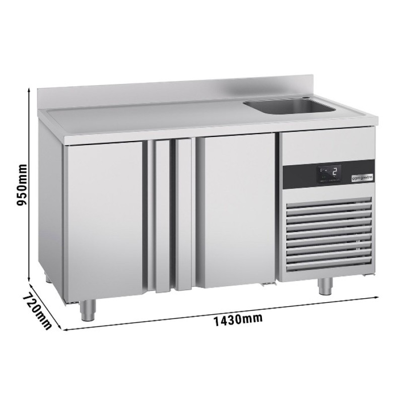 Холодильний стіл GGM Gastro KTF270BAR-EF