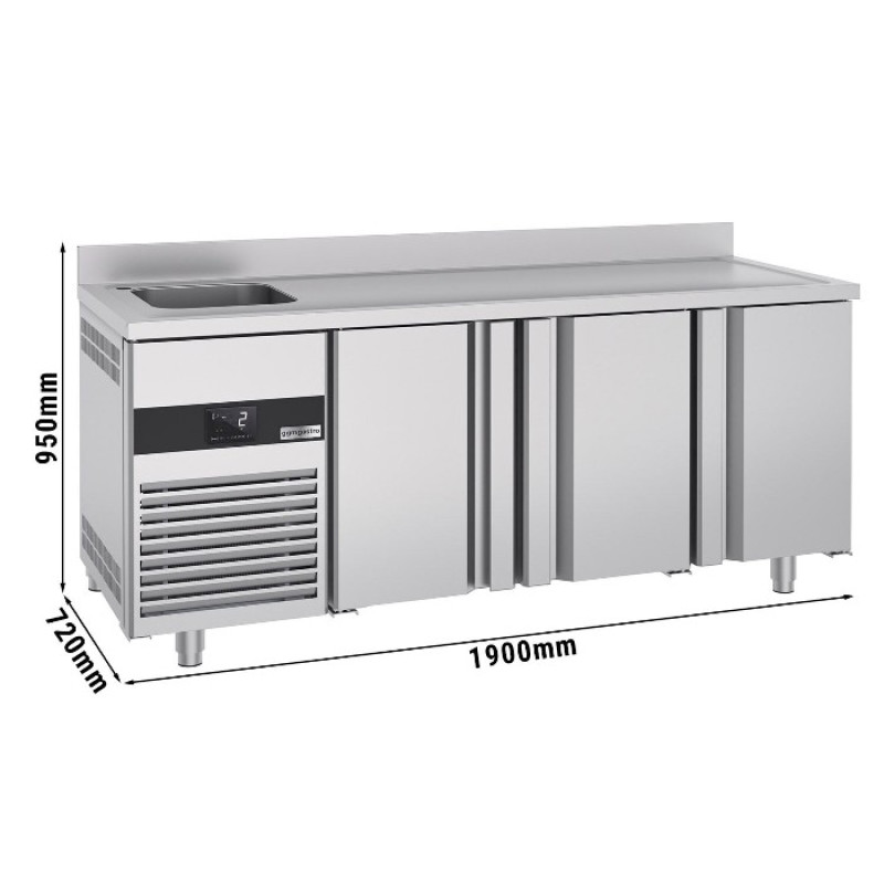 Холодильний стіл GGM Gastro KTF420BAL-EF