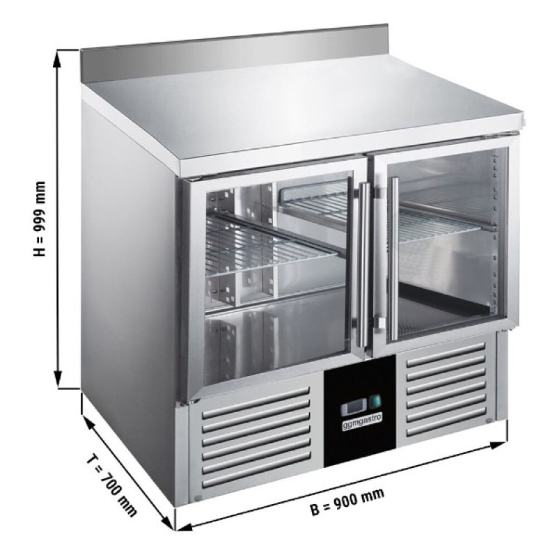 Холодильний стіл PREMIUM - 0,9 x 0,7 m GGM Gastro SAG97EAND#2GT