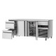 Холодильний стіл PREMIUM - 1.86 x 0.7 m (2 дверцята, 2 висувні секції) GGM Gastro KTF187ND-EF#2T#2S