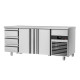 Холодильний стіл PREMIUM - 1.86 x 0.7 m (2 дверцята, 3 висувні секції) GGM Gastro KTF187ND-EF#2T#3S
