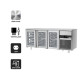 Холодильний стіл PREMIUM - 1,86 x 0,7 м - 3 скляні двері GGM Gastro KTF187ND-EF#3G