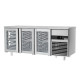 Холодильний стіл PREMIUM - 1,86 x 0,7 м - 3 скляні двері GGM Gastro KTF187ND-EF#3G