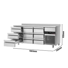Холодильний стіл PREMIUM - 1.86 x 0.7 m GGM Gastro KTF187AND-EF#9S