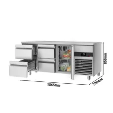 Холодильний стіл PREMIUM - 1.86 x 0.7 m GGM Gastro KTF187ND-EF#1T#4S