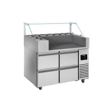 Холодильний стіл / Саладетта - 1.21 x 0.7 м / 4 висув. секції GGM Gastro ZBF127DN#2#SBF1212
