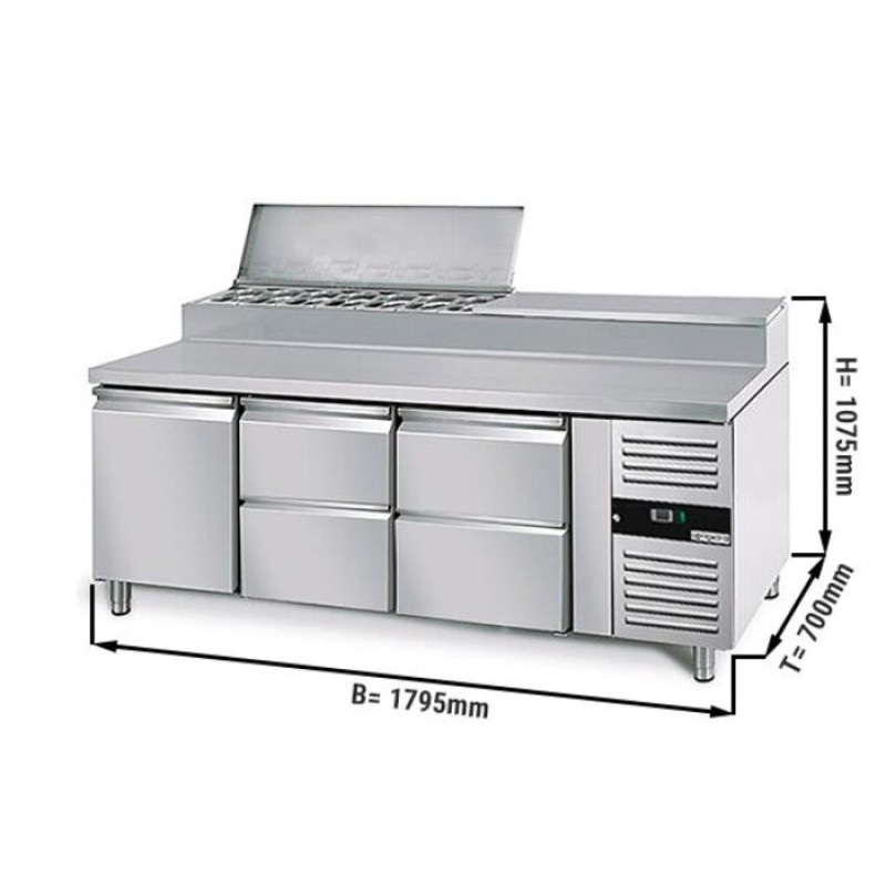 Холодильний стіл саладетта GGM Gastro ZBG207ND#3G