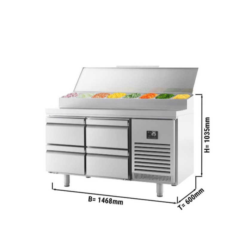 Холодильний стіл саладетта GGM Gastro ZTI156#2#6SBI1212