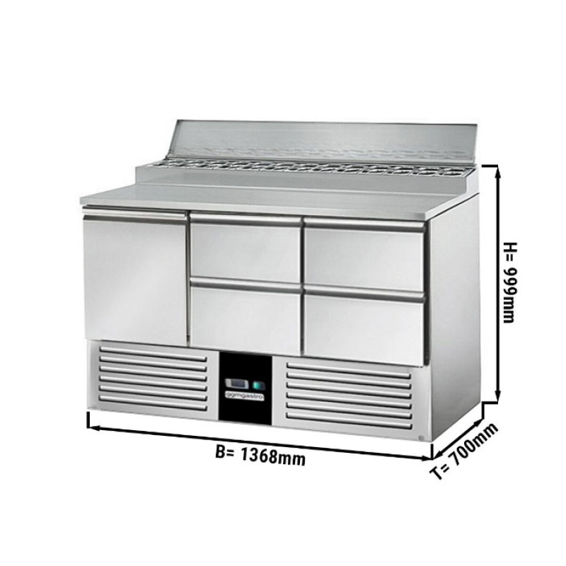 Холодильний стіл саладетта PREMIUM GGM Gastro SAG147AND#2#SBG1212